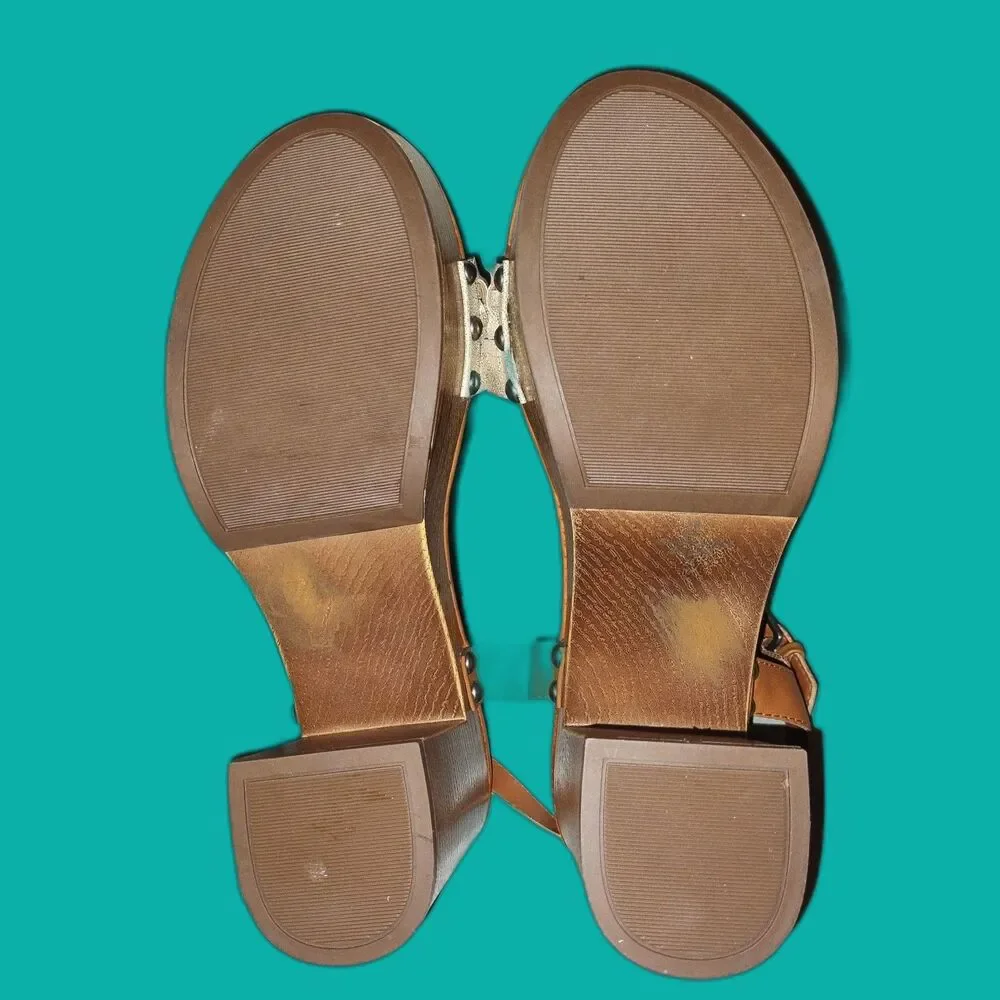 Indigo Rd Draft Wooden Platform Heels Size 10